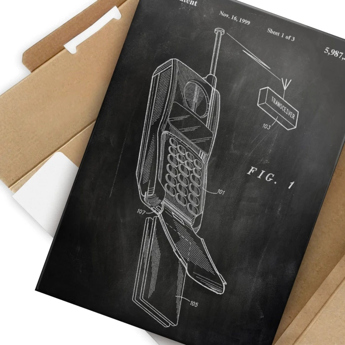 Plakat metalowy Telefon komórkowy