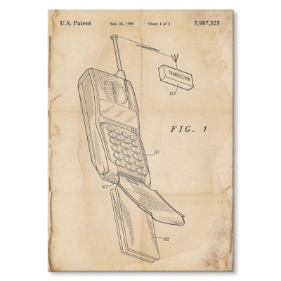 Plakat metalowy Telefon komórkowy