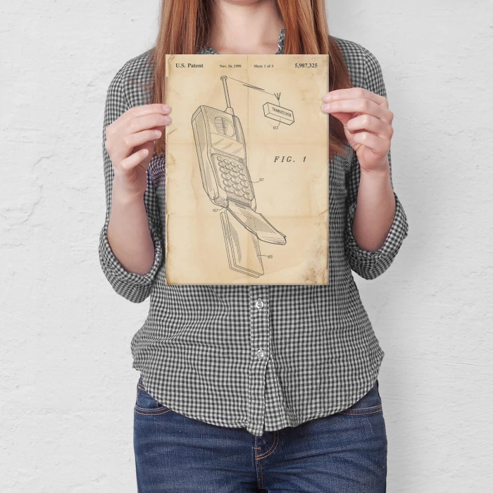 Plakat metalowy Telefon komórkowy