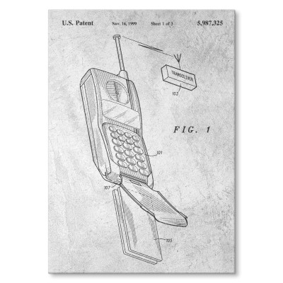 Plakat metalowy Telefon komórkowy