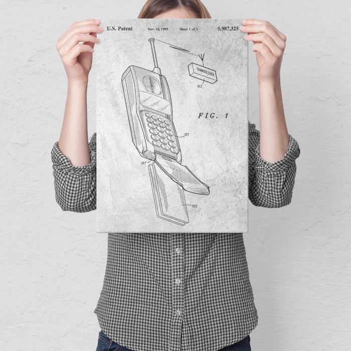 Plakat metalowy Telefon komórkowy