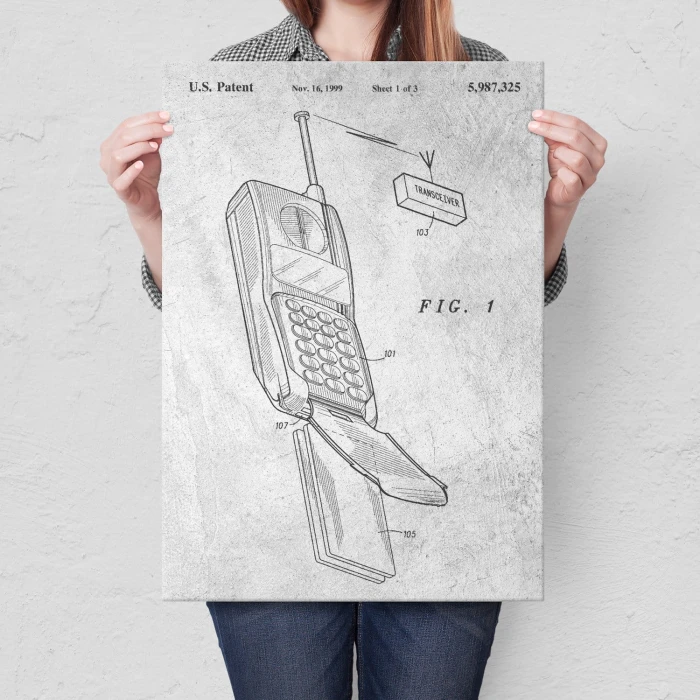 Plakat metalowy Telefon komórkowy