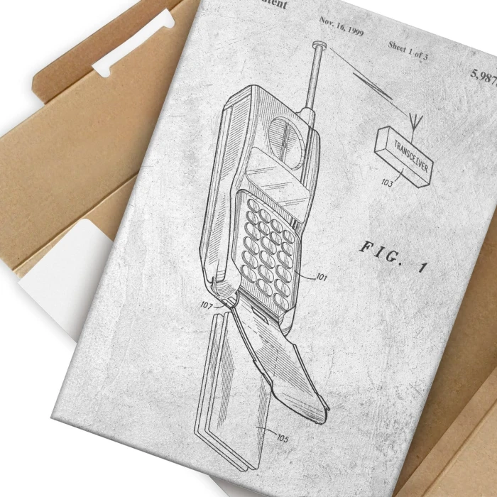 Plakat metalowy Telefon komórkowy
