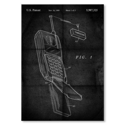 Plakat metalowy Telefon komórkowy