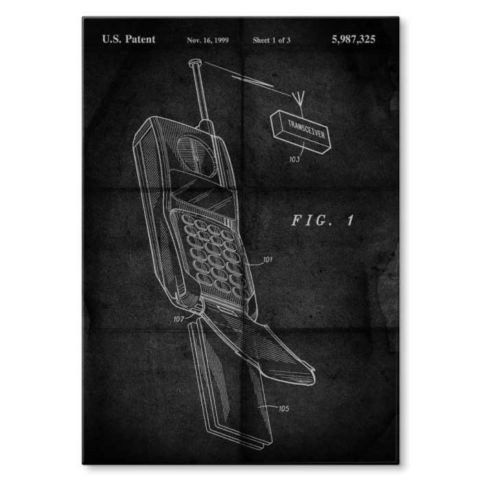 Plakat metalowy Telefon komórkowy
