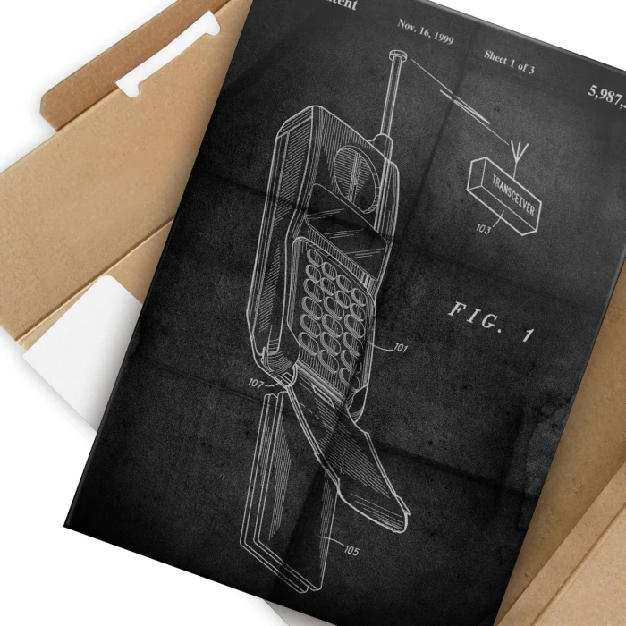 Plakat metalowy Telefon komórkowy