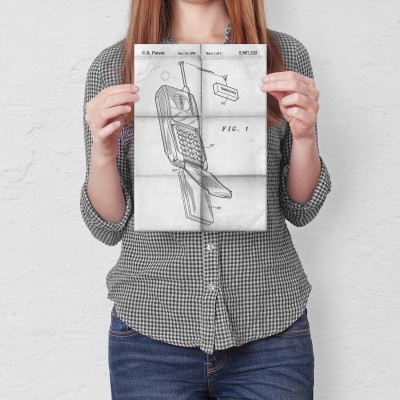 Plakat metalowy Telefon komórkowy