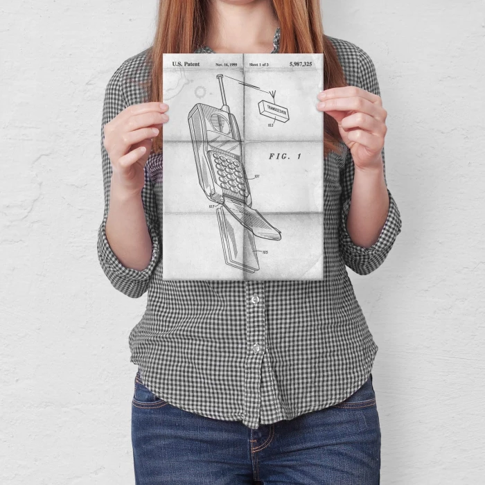 Plakat metalowy Telefon komórkowy