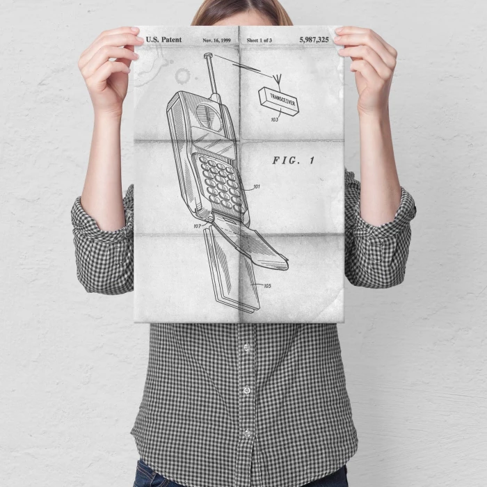 Plakat metalowy Telefon komórkowy