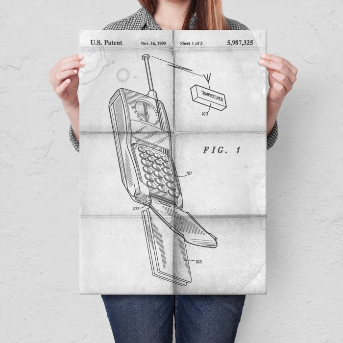 Plakat metalowy Telefon komórkowy