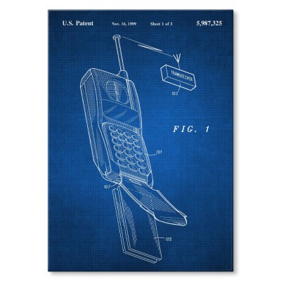 Plakat metalowy Telefon komórkowy