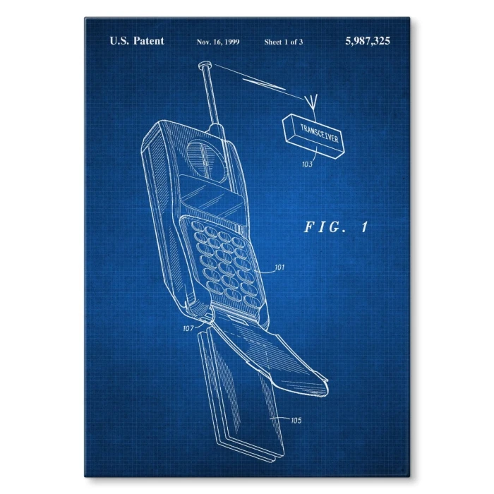 Plakat metalowy Telefon komórkowy
