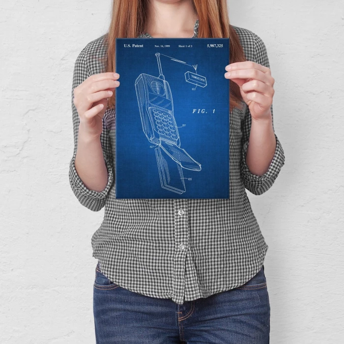 Plakat metalowy Telefon komórkowy