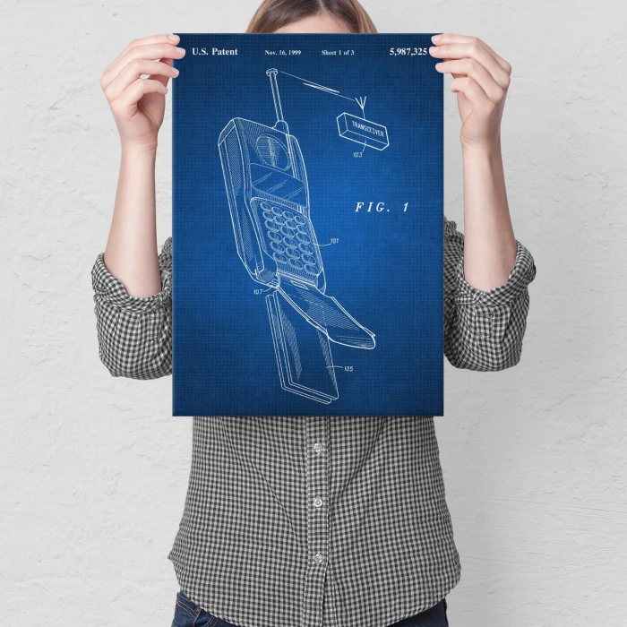 Plakat metalowy Telefon komórkowy