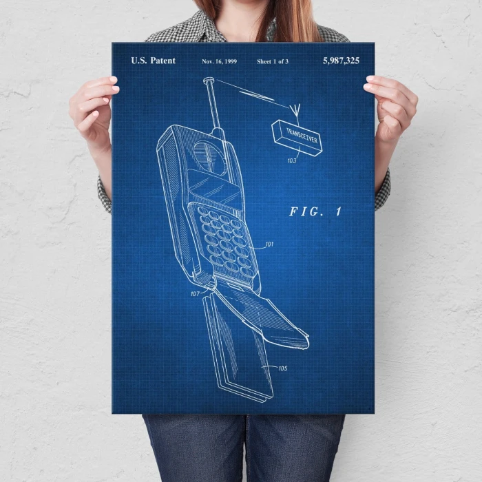 Plakat metalowy Telefon komórkowy