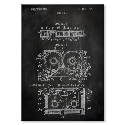 Plakat metalowy Taśma magnetyczna