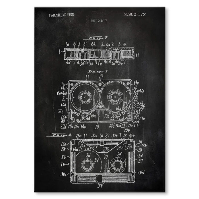 Plakat metalowy Taśma magnetyczna