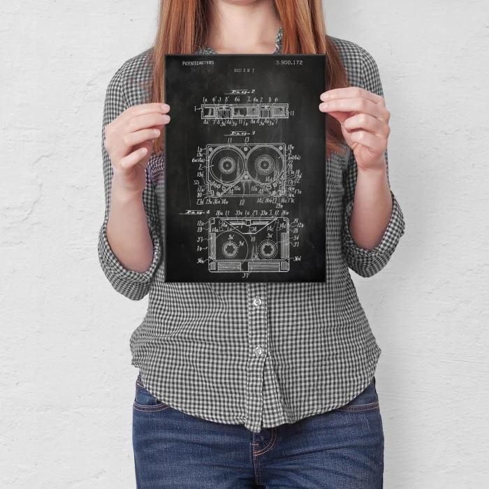 Plakat metalowy Taśma magnetyczna