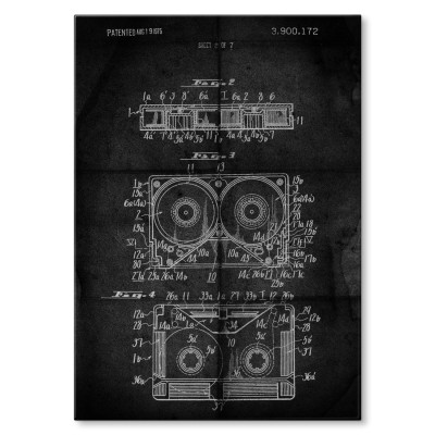 Plakat metalowy Taśma magnetyczna
