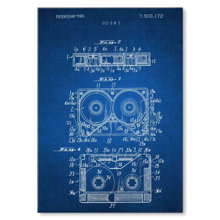 Plakat metalowy Taśma magnetyczna