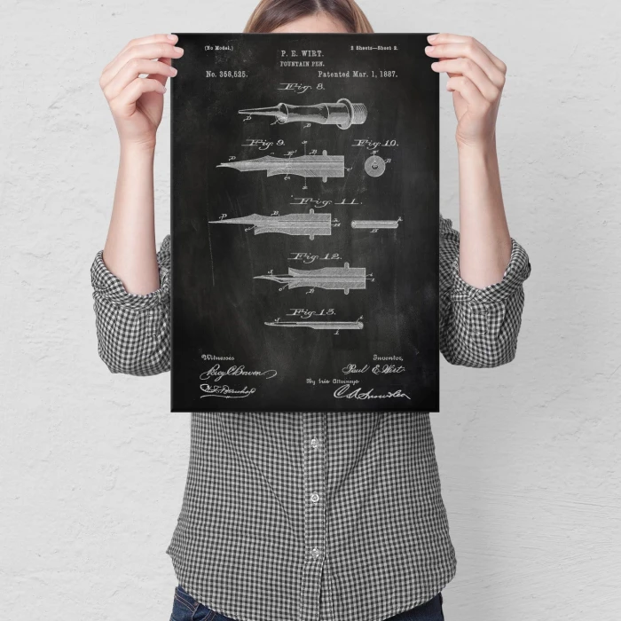 Plakat metalowy Pióro wieczne