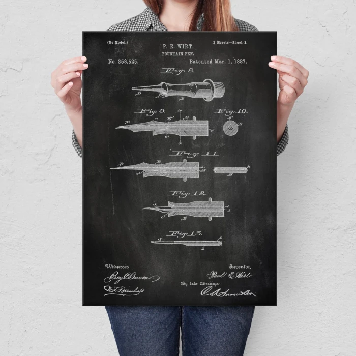 Plakat metalowy Pióro wieczne