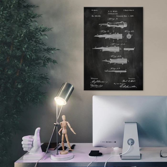 Plakat metalowy Pióro wieczne