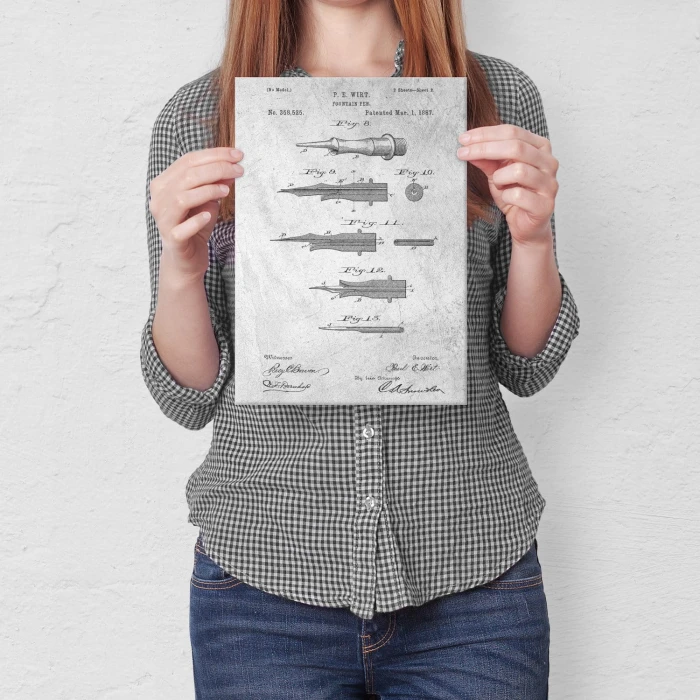 Plakat metalowy Pióro wieczne
