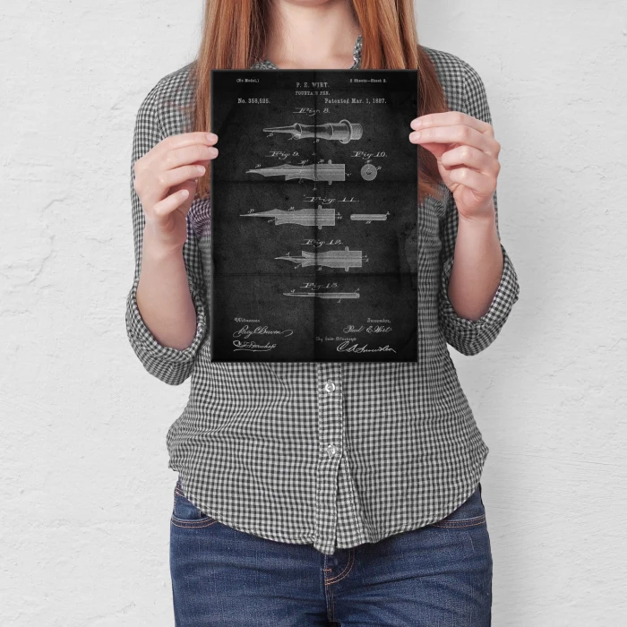 Plakat metalowy Pióro wieczne