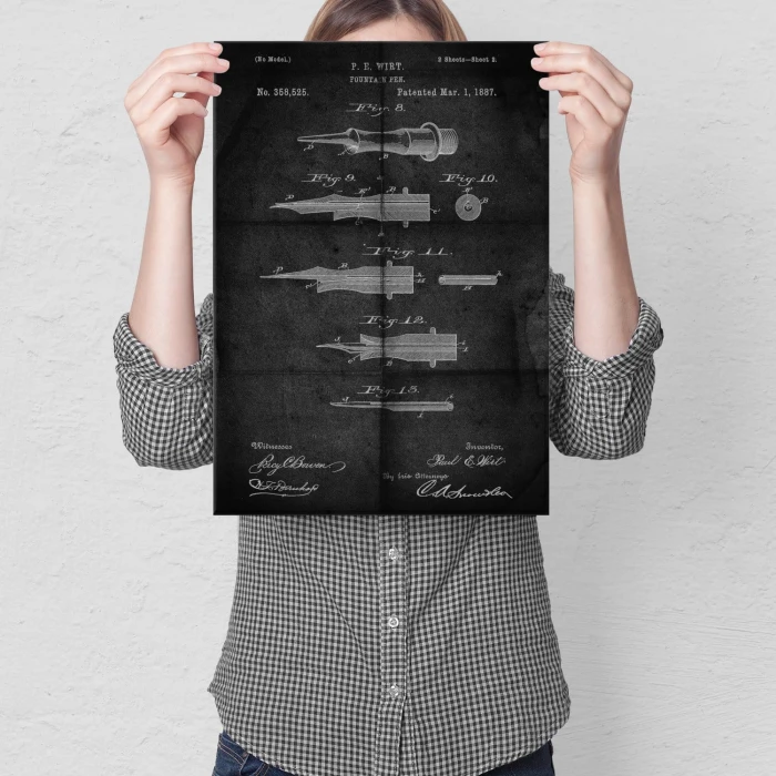 Plakat metalowy Pióro wieczne