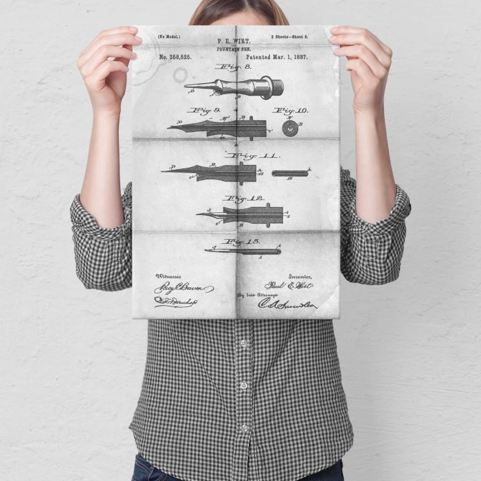 Plakat metalowy Pióro wieczne