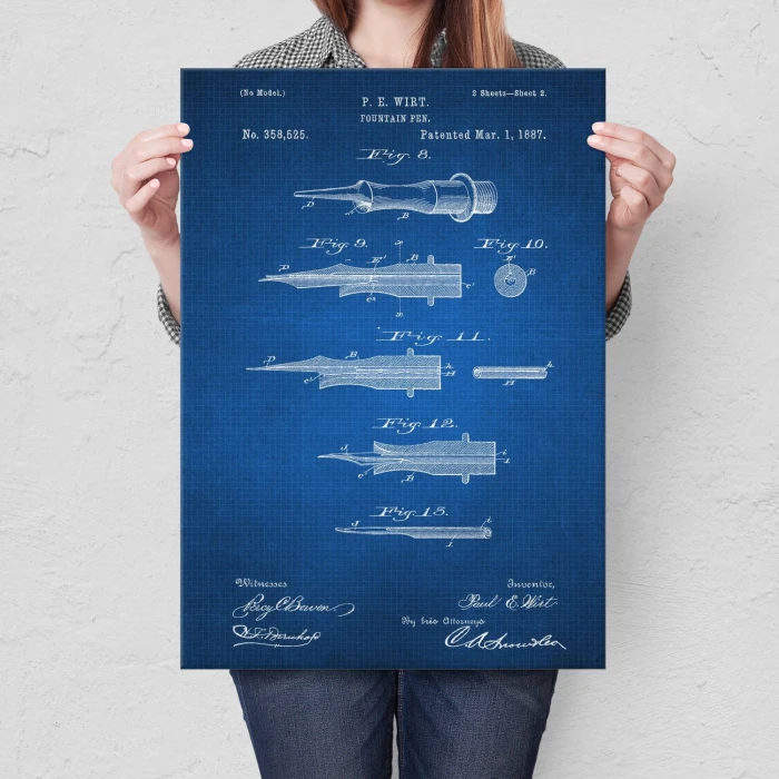 Plakat metalowy Pióro wieczne