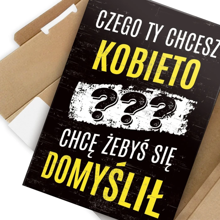Plakat metalowy Domyśl się!