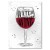 Plakat metalowy Save water drink wine