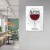 Plakat metalowy Save water drink wine