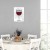 Plakat metalowy Save water drink wine