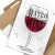 Plakat metalowy Save water drink wine