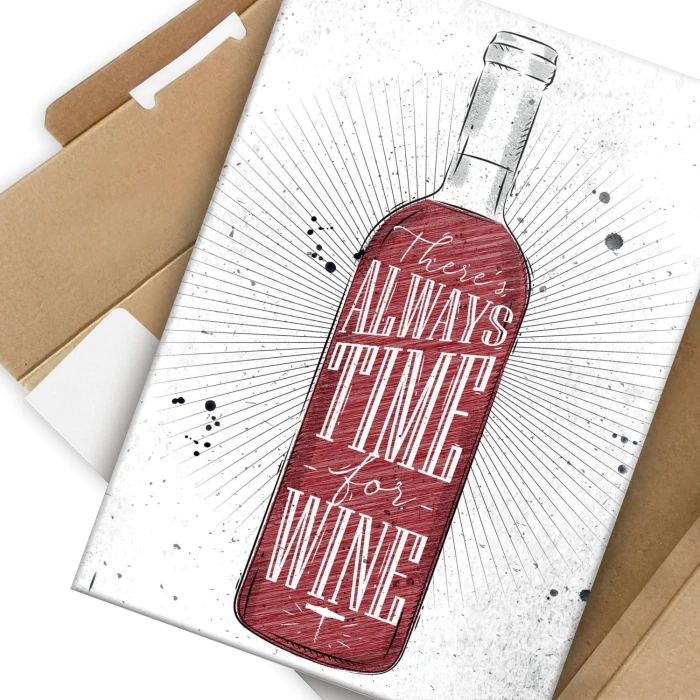 Plakat metalowy Time for wine