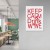 Plakat metalowy Keep calm & drink wine