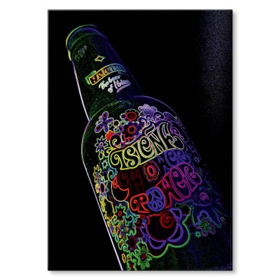 Plakat metalowy Butelka alkoholu