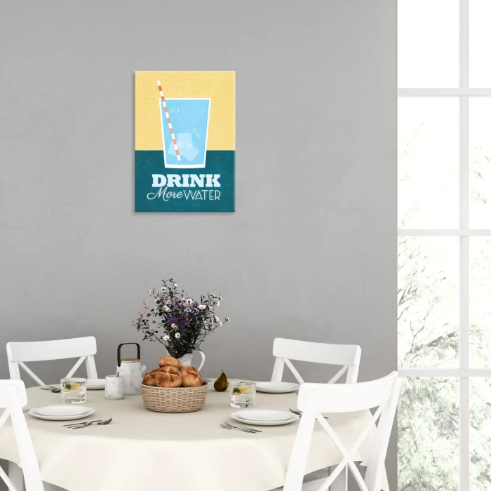 Plakat metalowy Pij więcej wody