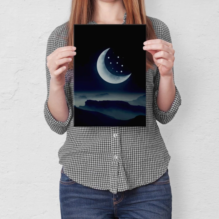Plakat metalowy Wyśniony księżyc