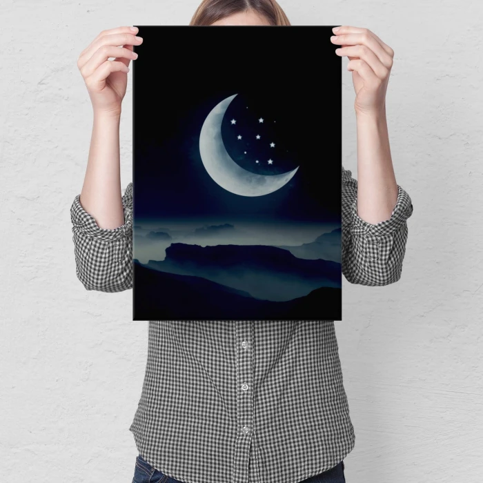 Plakat metalowy Wyśniony księżyc