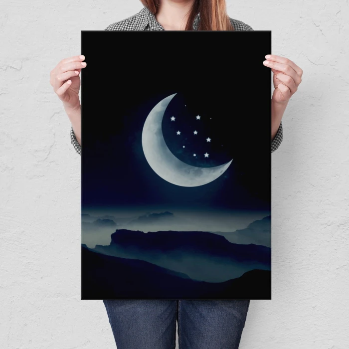 Plakat metalowy Wyśniony księżyc