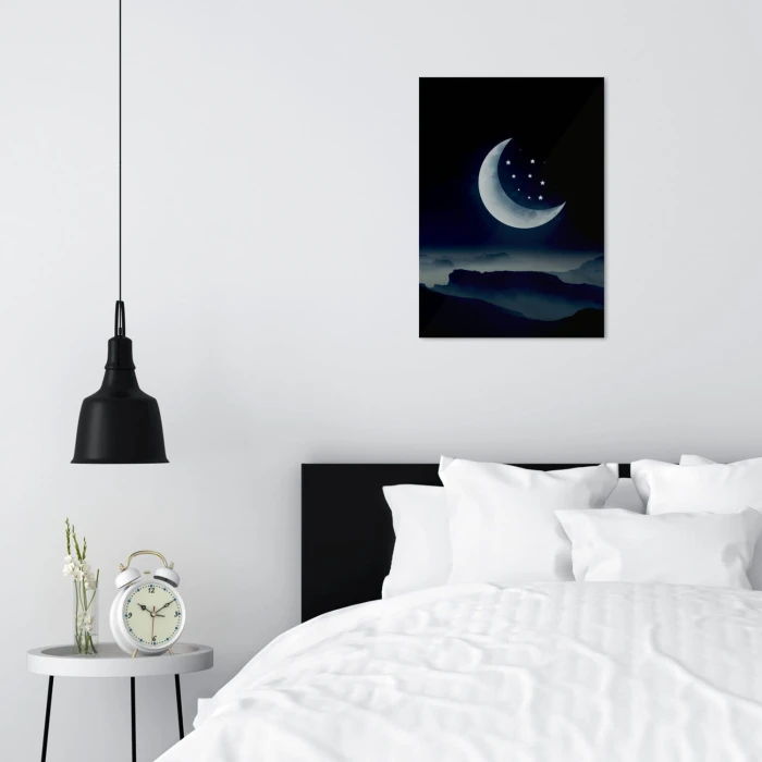 Plakat metalowy Wyśniony księżyc