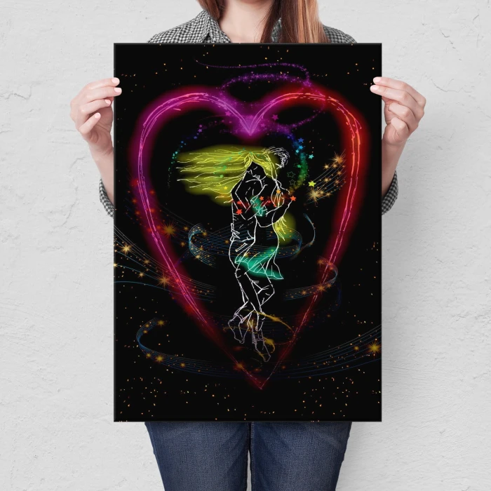Plakat metalowy Para zakochanych