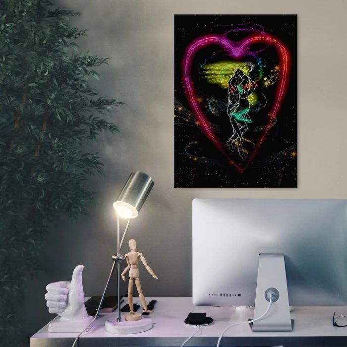 Plakat metalowy Para zakochanych