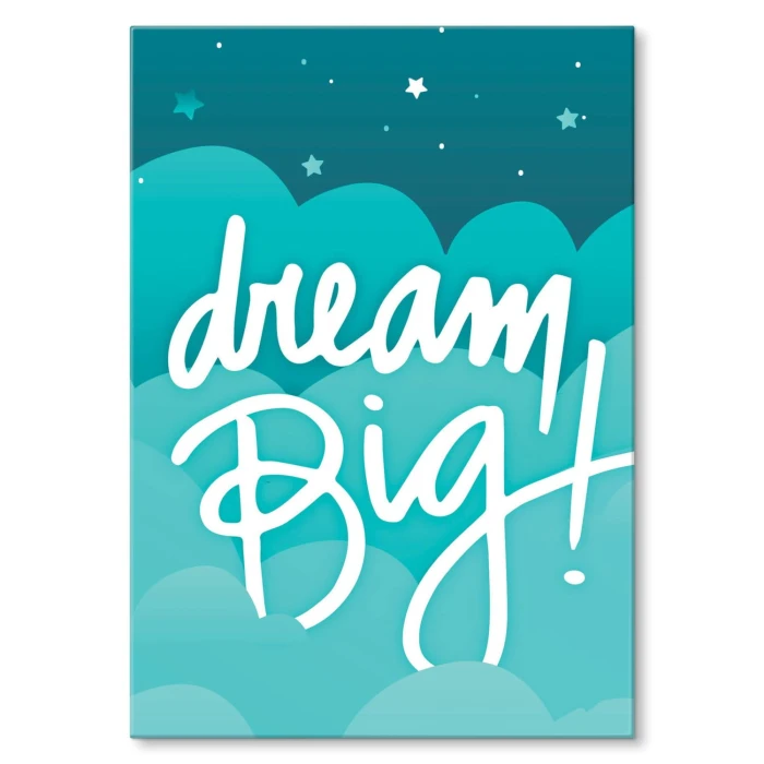 Plakat metalowy Dream big!