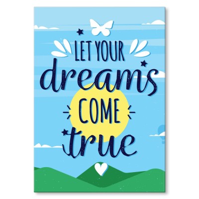 Plakat metalowy Dreams come true
