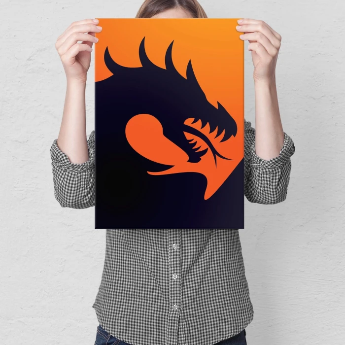 Plakat metalowy Smok Mortal Kombat